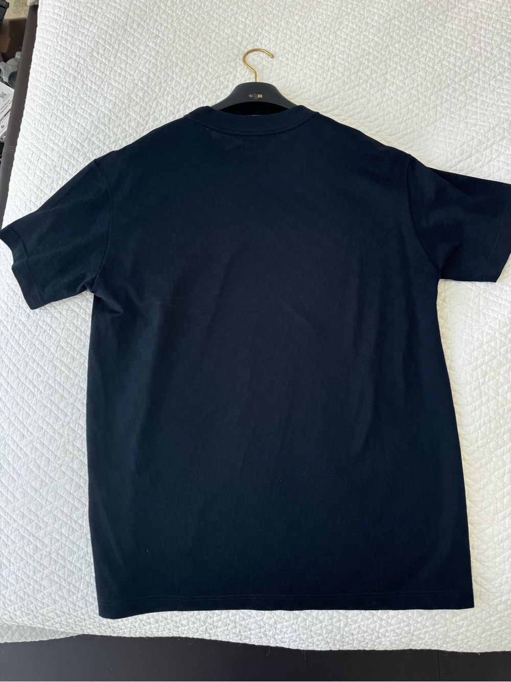 NWT Louis Vuitton Damier Signature T Shirt Blue Short Sleeve Size Small (S0) - Picture 5 of 6